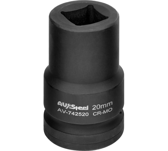 Изображение товара Головка ударная четырехгранная-футорка (20 мм; 1DR) AV Steel AV-742520