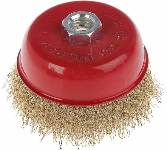 Изображение товара Щетка чашка металлическая (100 мм; М14) для УШМ LOM 2767942