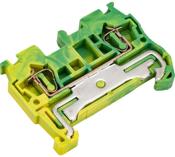 Изображение товара Клеммная самозажимная колодка EKF JXB-ST-2.5, земля 50 шт PROxima plc-jxb-st-2.5-pen