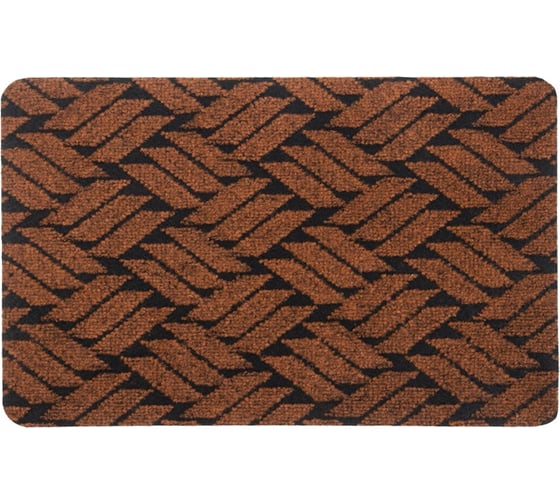 Изображение товара Коврик SUNSTEP Fusion 40х60 см, на клеевой подложке, коричневый/серый 37-101