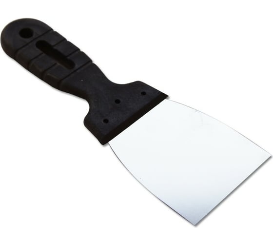 Изображение товара Шпатель EUROTEX 80 мм нержавеющая сталь пластмассовая ручка 020605-080