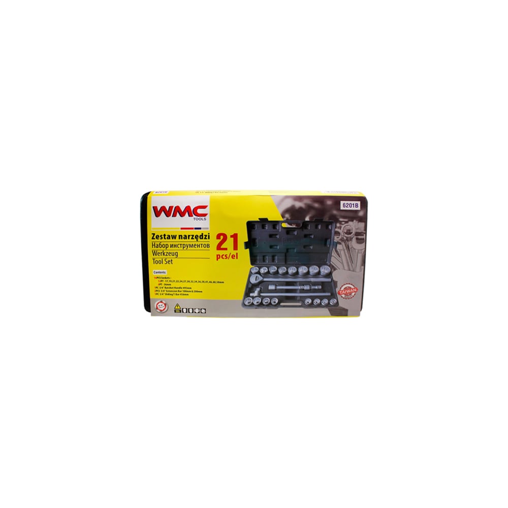 фото Набор инструмента wmc tools 3/4" 21 предмет wmc-6201b