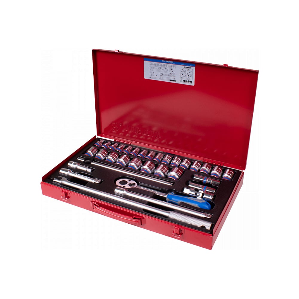 Изображение товара Профессиональный набор головок KING TONY 1/2 33 предмета 4534MR06