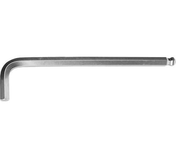 Изображение товара Имбусовый ключ KRAFTOOL Industrie длинный, с шариком, Cr-Mo, хромосатинированное покрытие, HEX 19 27437-19