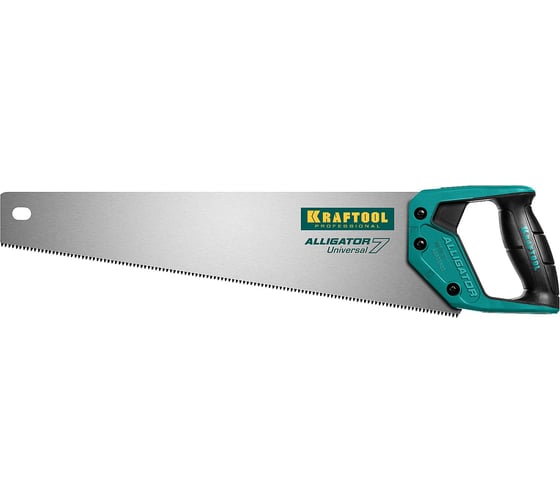 Изображение товара Ножовка KRAFTOOL Alligator 7 универсальная, 450 мм, 7 TPI, 3D зуб, 15004-45_z01