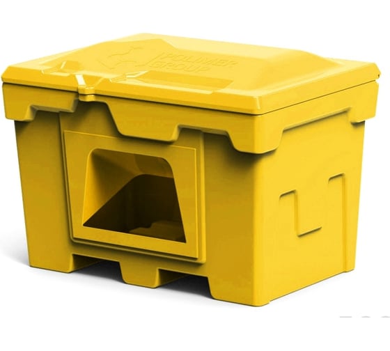 Изображение товара Ящик POLIMER GROUP 500 л, с крышкой и дозатором, цвет желтый FB25007