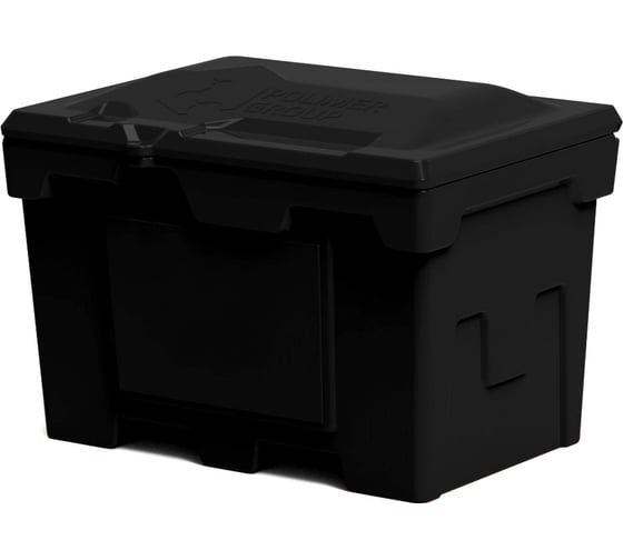 Изображение товара Ящик 500 л с крышкой POLIMER GROUP цвет черный FB15001