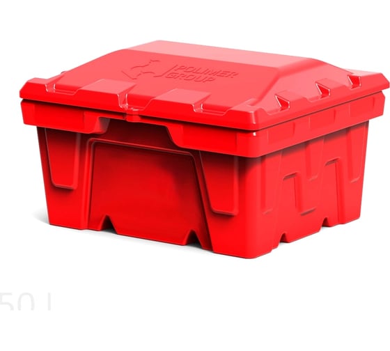 Изображение товара Ящик 250 л с крышкой POLIMER GROUP цвет красный FB12505