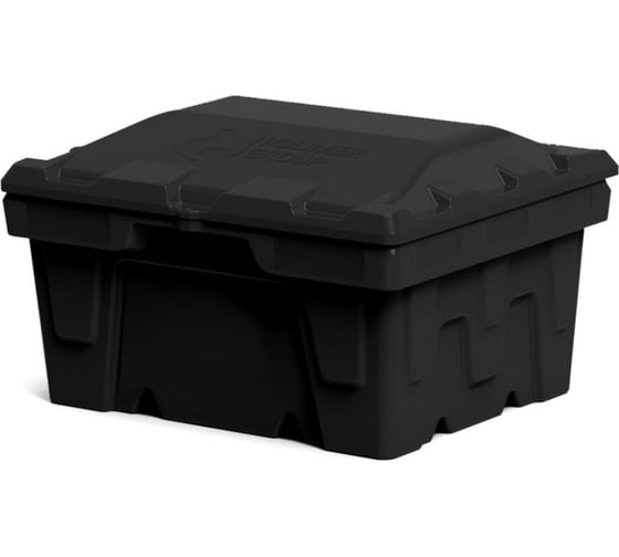 Изображение товара Ящик 250 л с крышкой POLIMER GROUP цвет черный FB12501