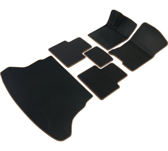 Изображение товара Коврики Vicecar ЭВА c 3д лапкой в салон и багажник для Mazda 6 (GG) 2002-2008 (седан) (Мазда 6 ГГ) SBDL28009R-коричневый