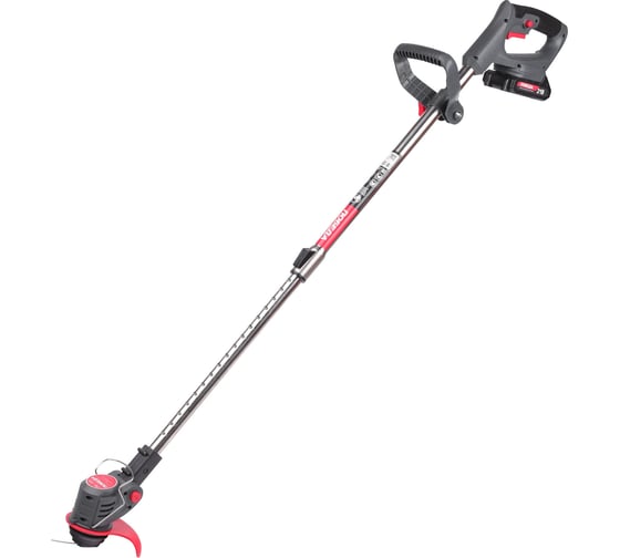 Изображение товара Триммер аккумуляторный Победа ТА 201 акб 21 В, 1.5 Ач, 145 мм ширина кошения, катушка и 2Т ножи 250205201