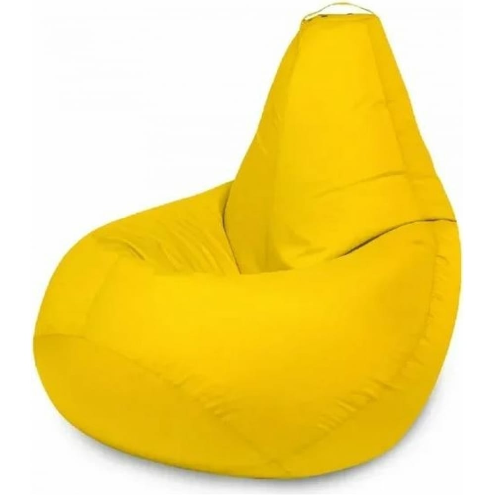 фото Кресло-мешок mypuff груша, желтый, размер комфорт, оксфорд bbb_113