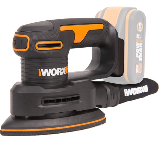 Изображение товара Виброшлифмашина аккумуляторная WORX 20 В, без АКБ и ЗУ WX822.9