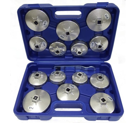 Изображение товара Алюминиевые съемники масляных фильтров AE&T 15 предметов TA-A1012