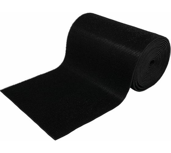 Изображение товара Коврик-дорожка VORTEX 0,90х15 м ТРАВКА на противоскользящей основе черный 24004