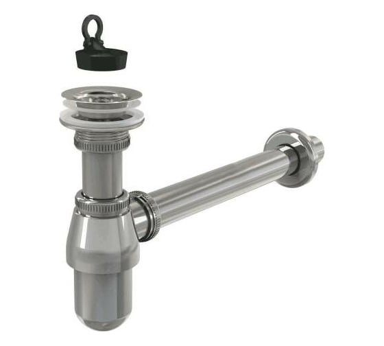 Изображение товара Сифон для умывальника Alcadrain бутылочный, 1 1/4х32, с прямой трубкой 32 мм 00022257