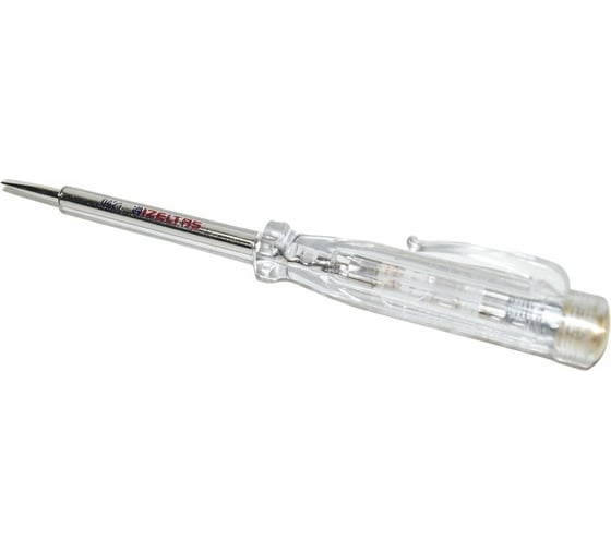 Изображение товара Тестер напряжения IZELTAS отвертка-индикатор с прямым шлицем, 135 мм 4550170135