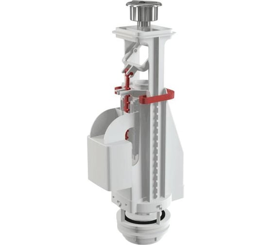 Изображение товара Арматура для бачка Alcadrain A08A сливная, кнопка хром, 2 режима 00022192