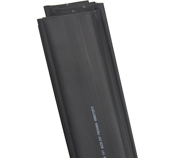 Изображение товара Термоусаживаемая трубка EKF ТУТ нг, 25/12,5, черная, в отрезках по 1м PROxima tut-25-b-1m