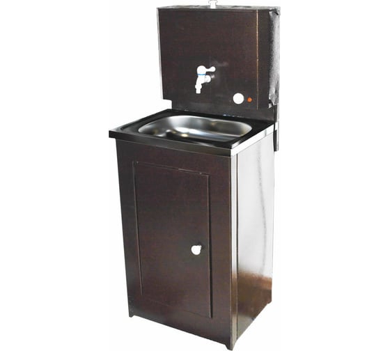 Изображение товара Дачный умывальник Вихрь КОМФОРТ без подогрева, нержавеющая мойка, цвет медь 74/4/11