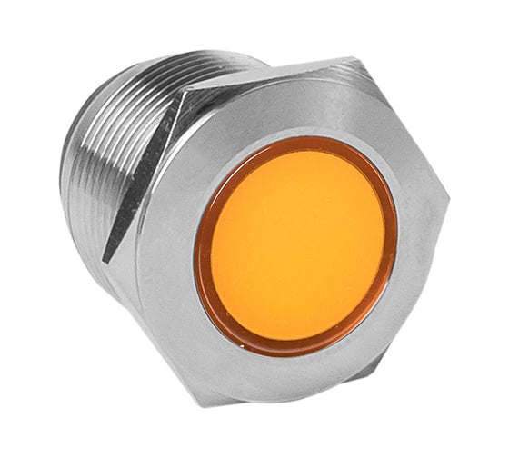 Изображение товара Сигнальная лампа EKF оранжевая, S-Pro67, 19 мм, 24В, 20 шт. PROxima s-pro67-332