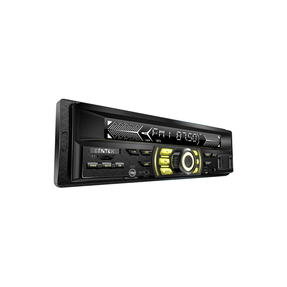 фото Автомагнитола centek 4х50 вт, 7 цветов подсветки, bluetooth, 2xusb, aux, microsd, mp3 ct-8122