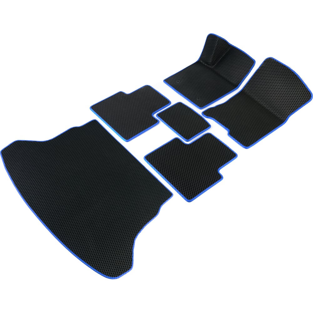 Коврики в салон и багажник для Ford Fusion 2002 - 2012 (Форд Фьюжн) Vicecar SBDL13008R-синий