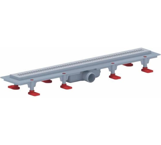 Изображение товара Душевой лоток АНИ Пласт сухой затвор, Дн40, 650х62, нержавеющая решетка матовая TLQ1265M 004-0411