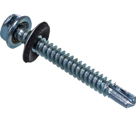 Изображение товара Кровельный саморез с шайбой Kenner EPDM, цинк, 6.3x51, 100 шт. ск6351ф