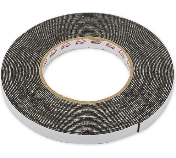 Изображение товара Двусторонняя липкая лента ARNEZI 12 мм, 10 м, на вспененной основе, черная R8030201