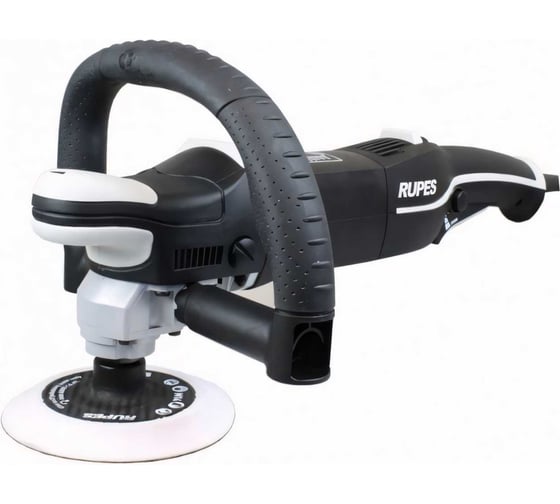 Изображение товара Ротационная полировальная машинка RUPES LH19E с полировочным диском 125 мм и ручкой скобой LH19E/STD LH19E230/H5/DE/STD LH19E#230/H5/DE/STD