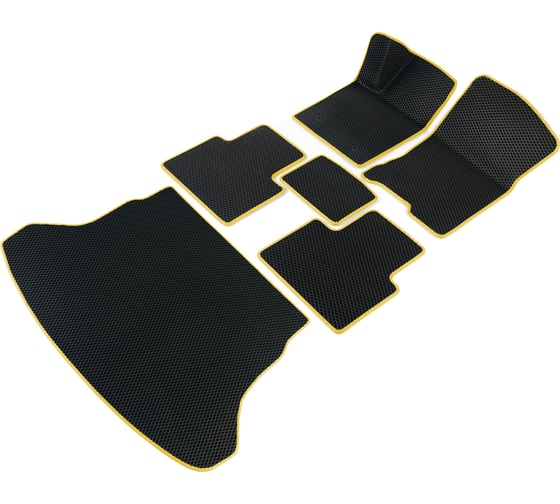 Изображение товара Коврики Vicecar ЭВА c 3д лапкой в салон и багажник для BMW 3 (F30) 2011 - 2020 (седан) (БМВ 3 Ф30) SBDL4013R-желтый