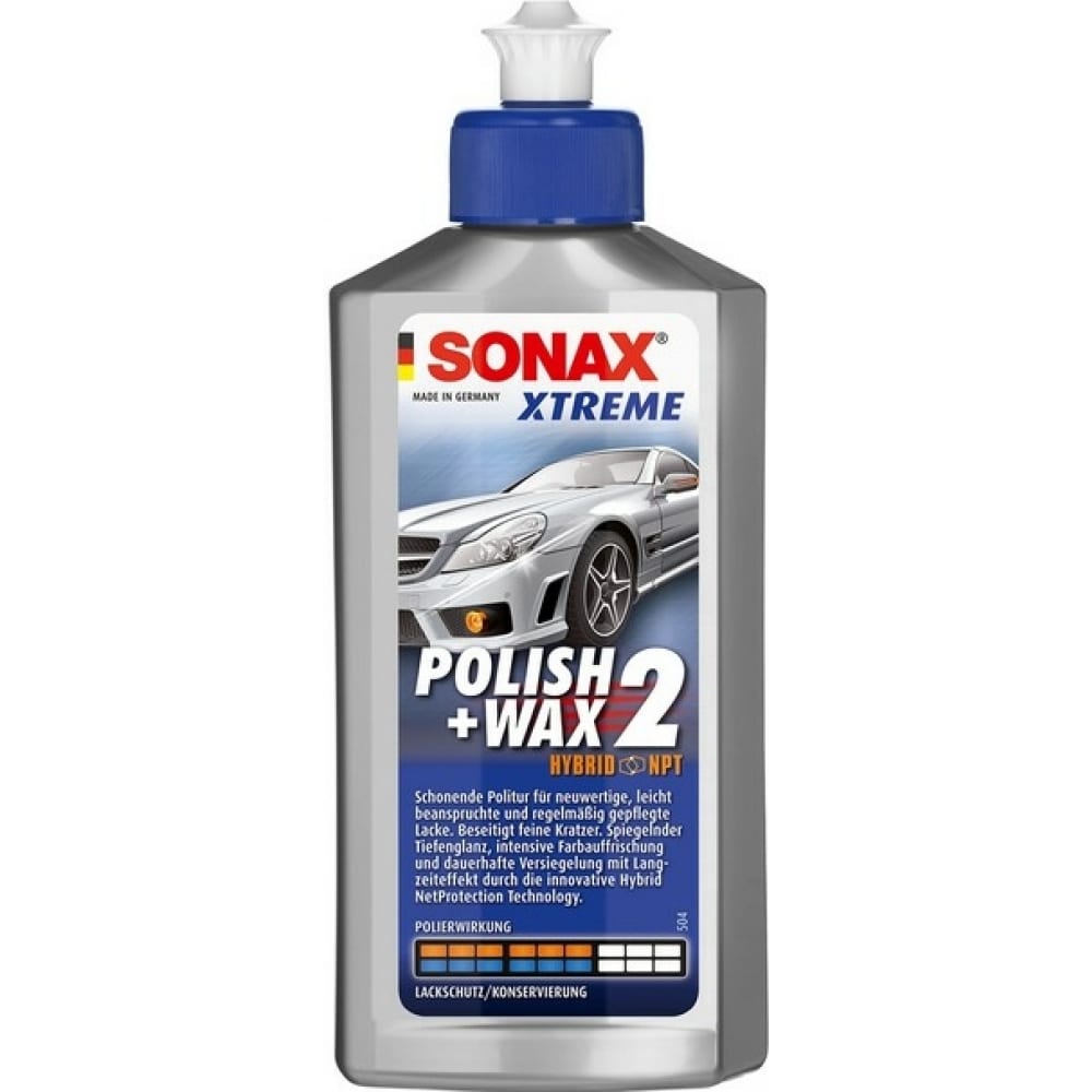 Полироль для новых покрытий Sonax полироль паста для защиты красок arexons