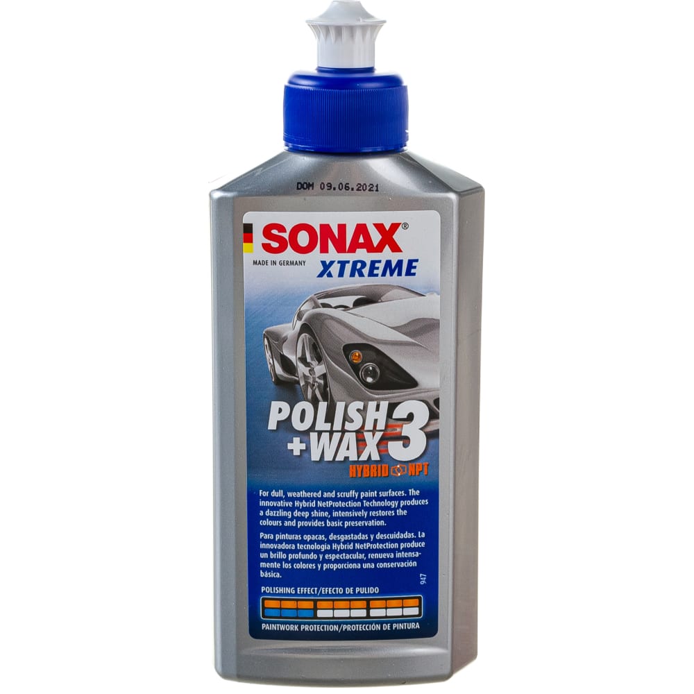 Полироль для поврежденных покрытий Sonax одношаговая полироль sonax