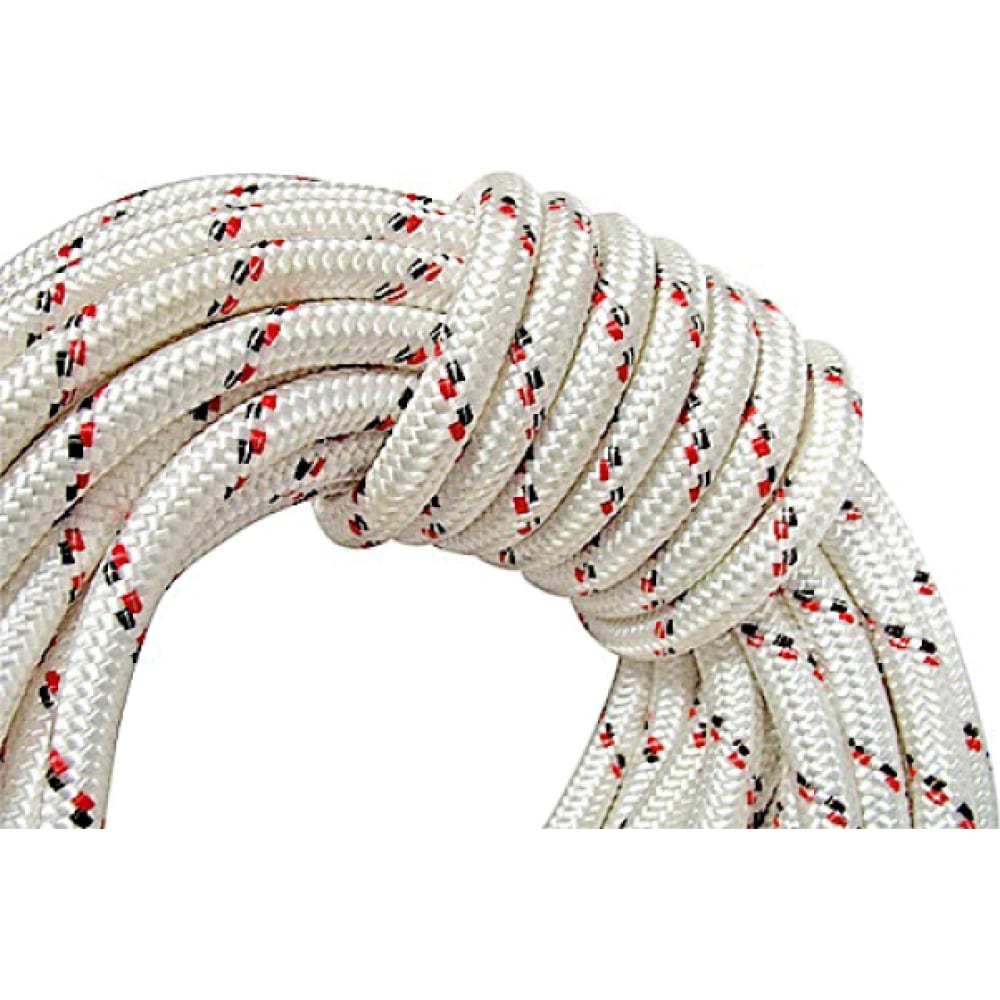 Хозяйственная веревка ЕВРОПАРТНЕР шнур зубр полиамидный плетеный повышенной нагрузки без сердечника d 5 катушка 700м