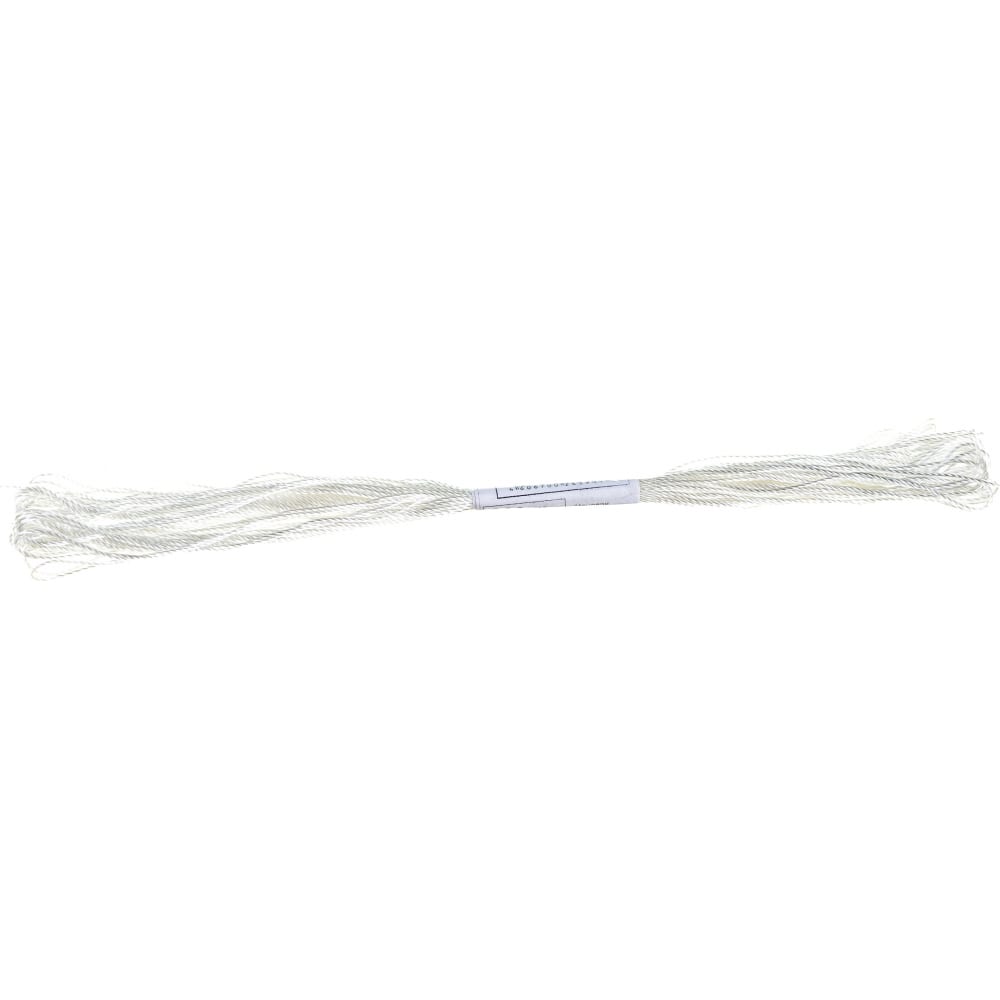 Крученая рыболовная веревка ЕВРОПАРТНЕР веревка полипропилен без сердечника 4 мм белый на отрез