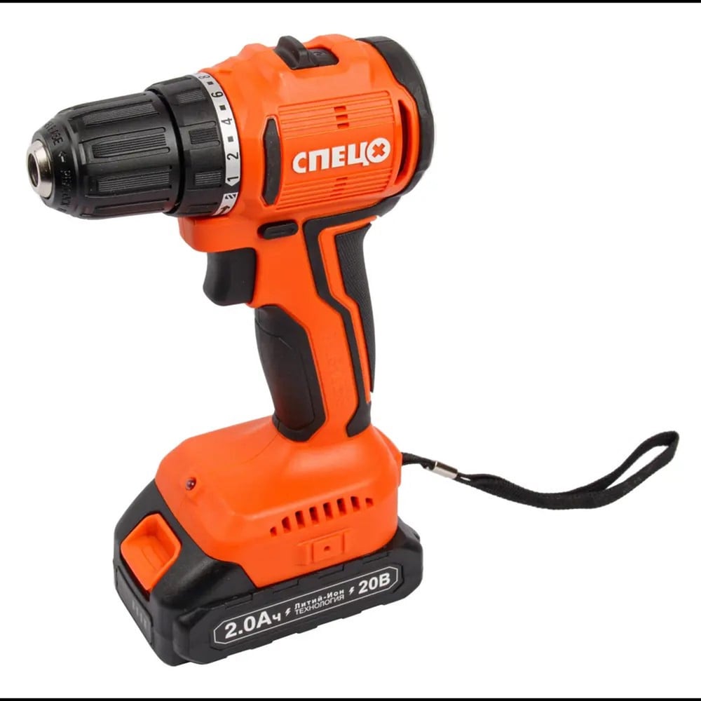 Изображение товара Аккумуляторная дрель Спец БДА-18-Б бесщеточный 20В 2 аккумулятора 2Ач кейс