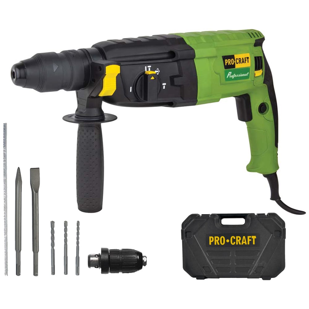Изображение товара Электрический сетевой перфоратор PROCRAFT BH-1400 DFR BH1400DFR Изображение товара Электрический сетевой перфоратор PROCRAFT BH-1400 DFR BH1400DFR