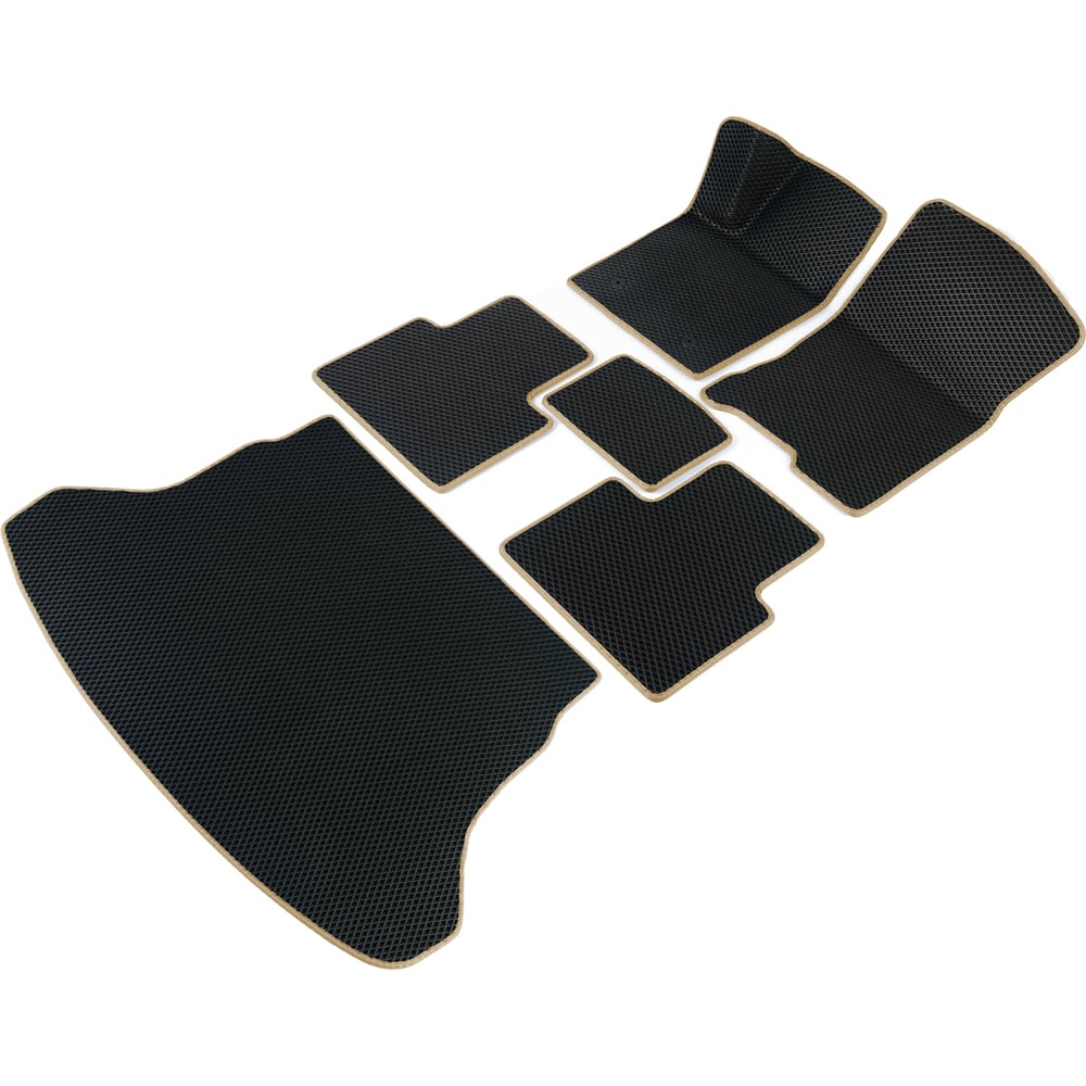 Изображение товара Коврики Vicecar ЭВА с 3D лапкой для Subaru Impreza II 2000-2007 левый руль бежевые