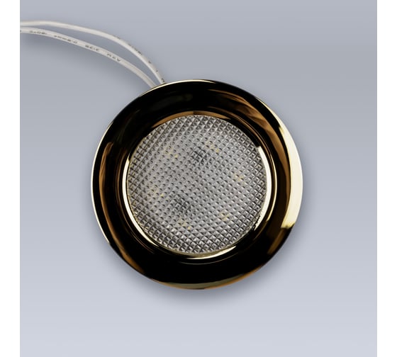 Изображение товара Мебельный светодиодный встраиваемый светильник ELEGANZ, Золото, термопластиковый корпус, 4W 220V 4500K, 1шт EL-FT-308-G