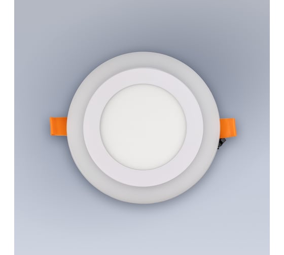 Изображение товара Светодиодный встраиваемый светильник ELEGANZ ТРЕХРЕЖИМНЫЙ Круг 12W нейтральный 4500К 220V, 1шт 1907
