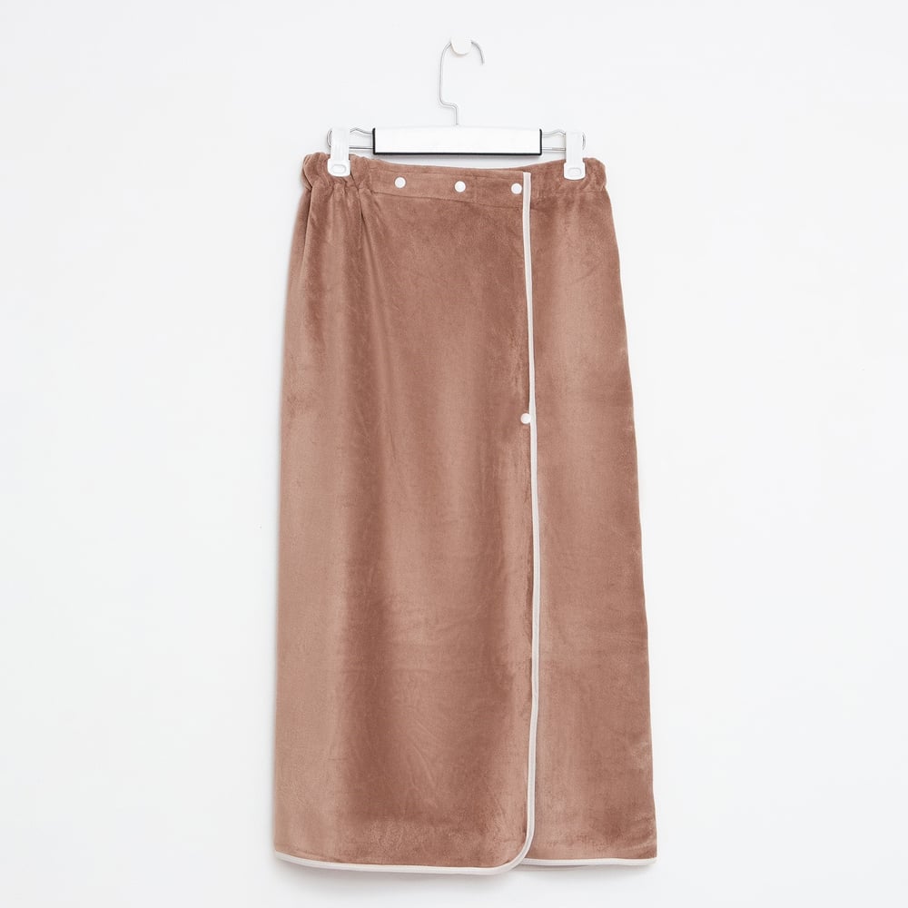 Изображение товара Полотенце-парео для бани коричневое 70x140 см Этель 100% полиэстер