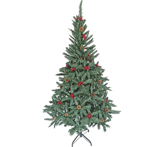 Изображение товара Сосна Хадвер, зеленая, с шишками и ягодами, 180 см, 700 веток, CZ-30