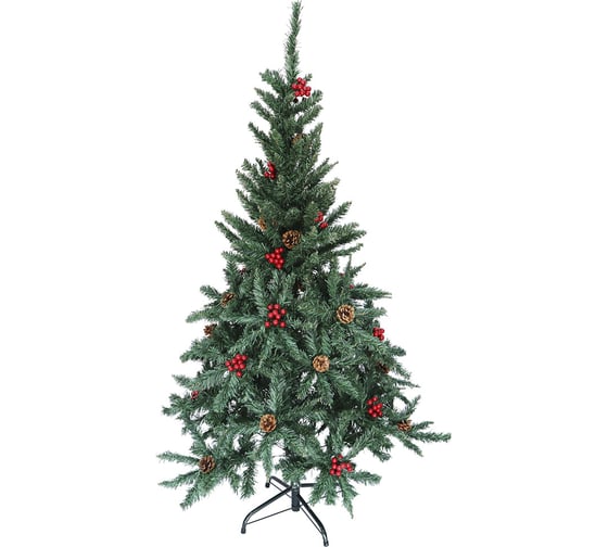Изображение товара Сосна Хадвер, зеленая, с шишками и ягодами, 150 см, 400 веток, CZ-29