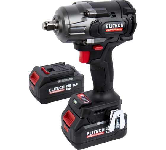 Изображение товара Аккумуляторный гайковёрт Elitech CW 2009SL (E2201.059.02) HD 205748