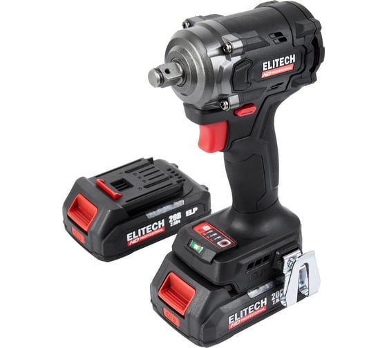 Изображение товара Аккумуляторный гайковёрт Elitech CW 2004SL (20В, 2х2Ач, 450Нм, М10-М20) HD 205737