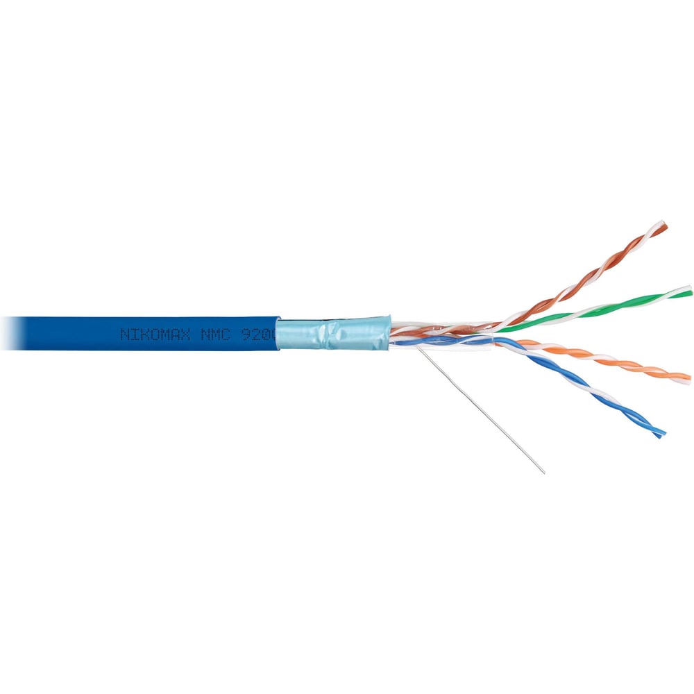 Изображение товара Кабель NIKOMAX F/UTP 4 пары, Кат.5e, 100МГц, 305м, синий