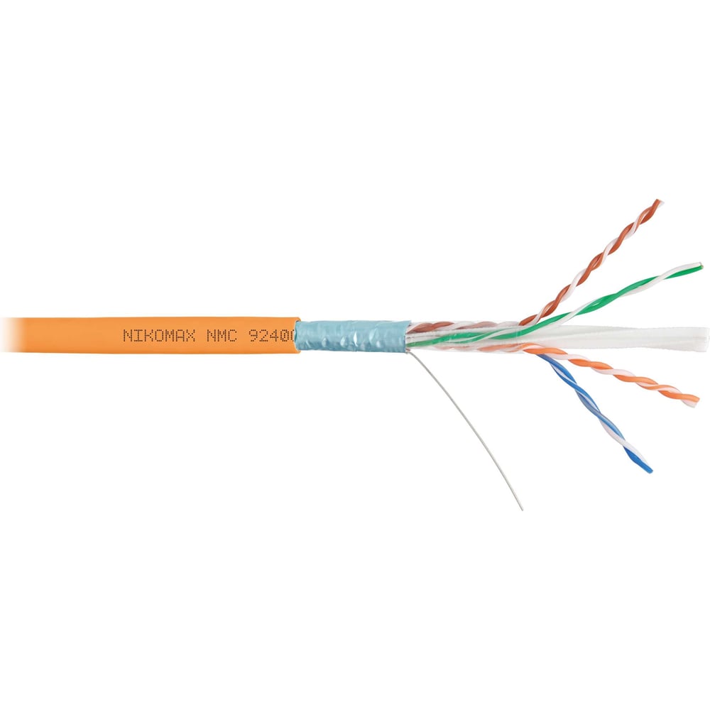 Изображение товара Кабель NIKOMAX F/UTP Категория 6, 305м, одножильный, экранированный, оранжевый