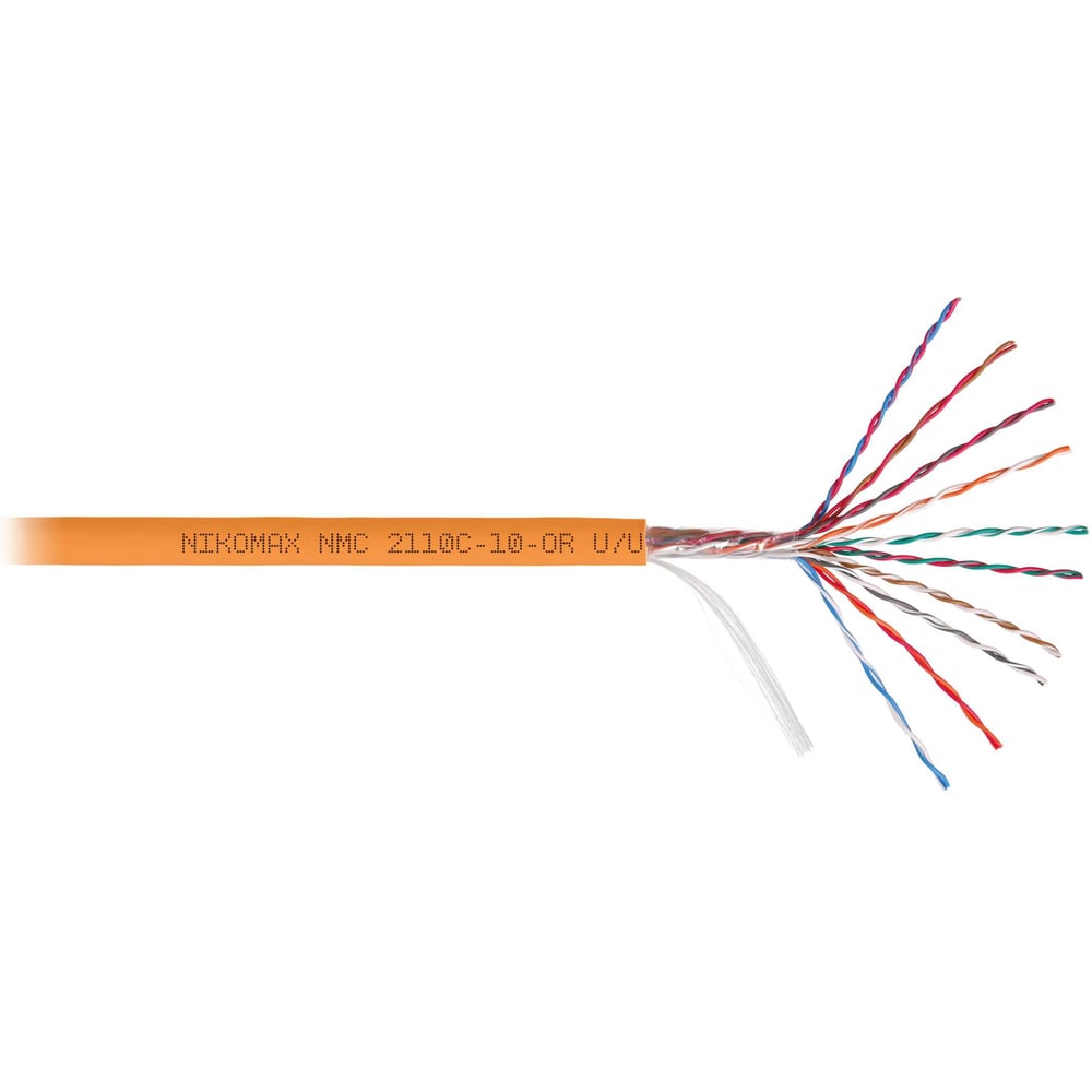 Изображение товара Кабель NIKOMAX U/UTP 10 пар, Кат.5, 305м оранжевый
