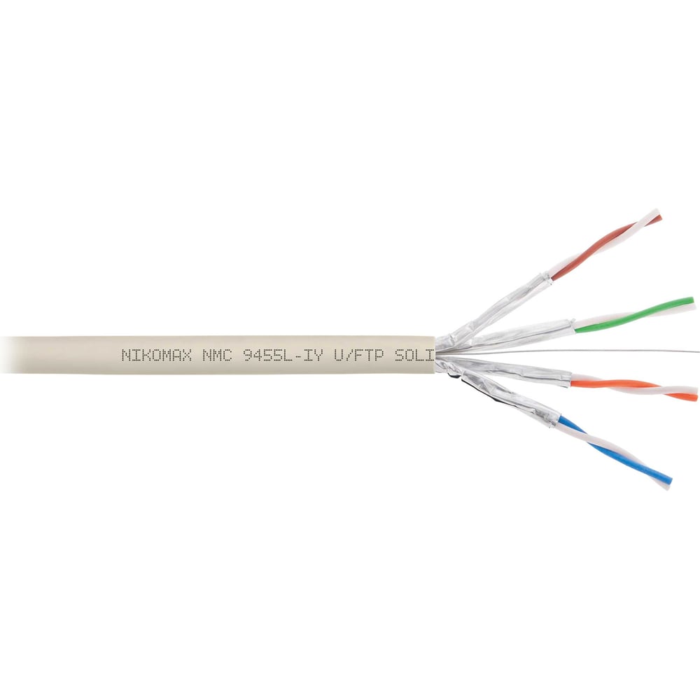 Изображение товара Кабель NIKOMAX U/FTP 6а 500м одножильный медь высокая скорость